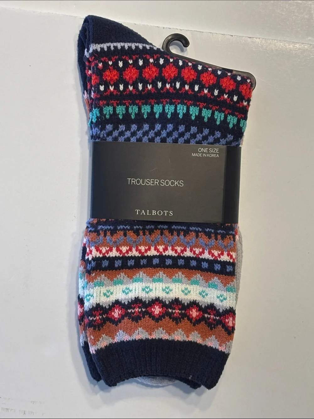 Talbots Women's Fair Isle Trouser Socks